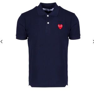 Comme des Garçons Play Heart Logo Polo Shirt